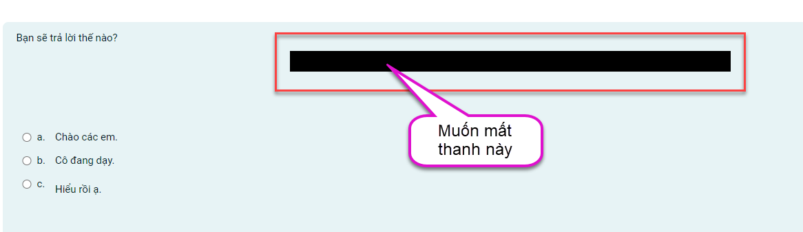 Thanh điều khiển không có nút ĐK